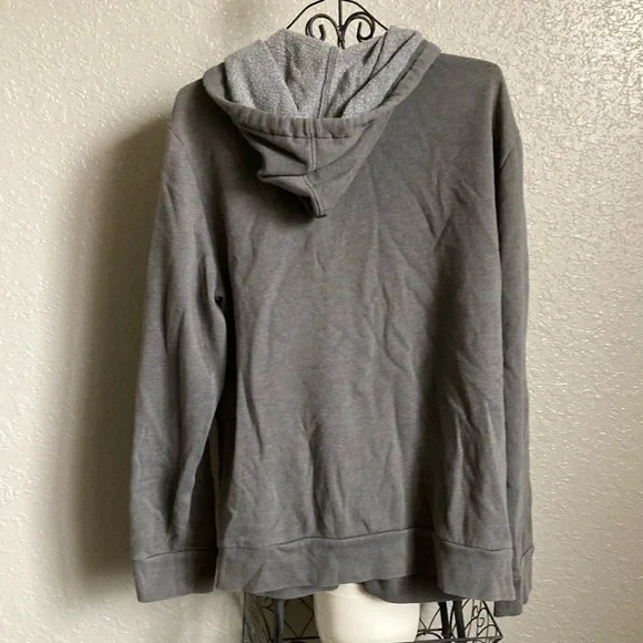 Great Condition! Gray Zip-Up Hoodie from Express. - Picture 7 of 10